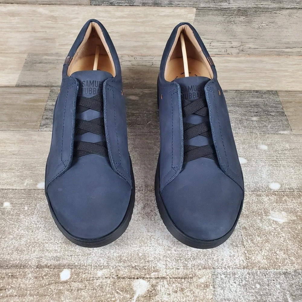 Samuel Hubbard Featherlight Marin Gore-Lace Womens Shoes‎ Sz 7.5 M Navy Sneakers